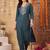 Women Ethnic Motifs Embroidered Regular Thread Work Kurta with Trousers