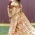 Brown & gold paithani silk blend saree with gold zari & peacock meenakari motif
