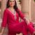Women Ethnic Motifs Regular Liva Kurta with Trousers