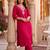 Women Ethnic Motifs Regular Liva Kurta with Trousers