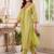 Women Regular Thread Work Liva Kurta with Trousers