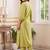 Women Regular Thread Work Liva Kurta with Trousers