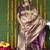 Beige and magenta pink paithani silk blend saree with peacock motif