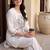 Women Floral Embroidered Regular Thread Work Pure Cotton Kurti with Trousers