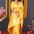 Yellow silk blend banarasi saree with zari weaving