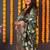 Dark green silk blend banarasi saree with zari weaving