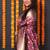 Wine banarasi silk blend saree with floral jaal & zari border