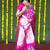 Rani pink silk blend banarasi zari woven saree with blouse