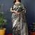 Black silk blend banarasi zari woven saree with blouse