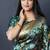 Dark green silk blend banarasi zari woven saree with blouse