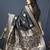 Black banarasi silk blend saree with zari weaving