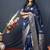 Navy blue banarasi silk blend saree with zari weaving