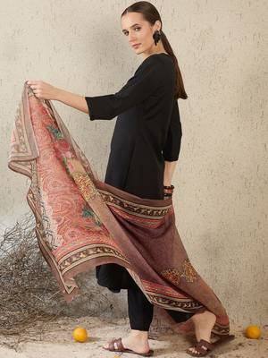 Women Ethnic Motifs Regular Kurta with Trousers & With Dupatta 5