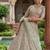 light green Embroidery Sequins Net Lehenga Choli Set