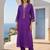 Women Ethnic Motifs Embroidered Regular Thread Work Liva Kurta with Trousers