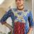 Women Floral Printed Panelled Pure Cotton Kurta with Trousers