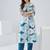 Women Floral Printed Regular Thread Work Pure Cotton Kurta with Trousers