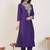 Women Ethnic Motifs Embroidered Regular Thread Work Kurta with Trousers