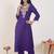Women Ethnic Motifs Embroidered Regular Thread Work Kurta with Trousers