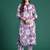 Floral Printed Regular Sequinned Pure Cotton Kurta with Trousers