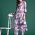 Floral Printed Regular Sequinned Pure Cotton Kurta with Trousers
