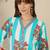 Floral Screen Printed V-Neck Pure Cotton Straight Kurta With Trousers
