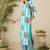 Floral Screen Printed V-Neck Pure Cotton Straight Kurta With Trousers