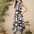Women Geometric Printed Aline Calf Length Kurta with Trousers