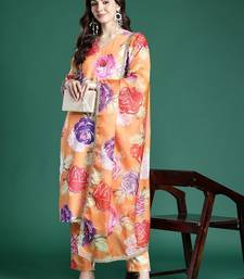 Floral Printed Regular Kurta with Trousers & Dupatta
