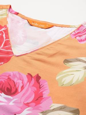 Floral Printed Regular Kurta with Trousers & Dupatta 2
