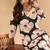 Floral Printed V Neck Kurta With Trousers