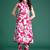 Floral Printed Pleated Pure Cotton Kurta with Trousers