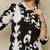 Abstract Printed Shirt Collar Pure Cotton A-Line Kurta With Trousers