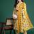 Floral Printed Regular Pure Cotton Kurta with Trousers & Dupatta