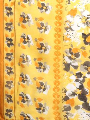 Floral Printed Regular Pure Cotton Kurta with Trousers & Dupatta 4