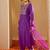 Floral Embroidered Liva Straight Kurta With Trousers & Dupatta