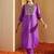 Floral Embroidered Liva Straight Kurta With Trousers & Dupatta