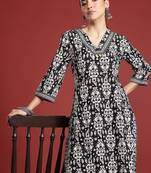 Women Ethnic Motifs Printed Regular Pure Cotton Kurta with Trousers
