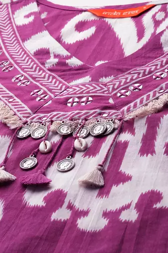 Ethnic Motifs Printed Regular Kurta with Trousers
