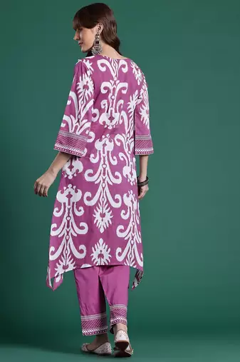 Ethnic Motifs Printed Regular Kurta with Trousers