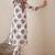 Women Floral Printed Regular Thread Work Cotton Kurta with Trousers