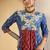 Women Floral Printed Panelled Pure Cotton Kurta with Trousers