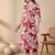 Women Floral Printed Pleated Pure Cotton Kurta with Trousers