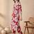 Women Floral Printed Pleated Pure Cotton Kurta with Trousers