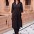 Women Regular Thread Work Kurta with Trousers