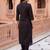 Women Regular Thread Work Kurta with Trousers