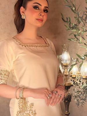 Women's Beautiful Embroidery Work Chinon Fabric Straight Kurta Palazzo and Dupatta Set 2