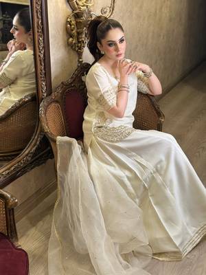 Women's Beautiful Embroidery Work Chinon Fabric Straight Kurta Palazzo and Dupatta Set 3