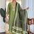 Women Ethnic Motifs Embroidered Regular Sequinned Kurta with Trousers & With Dupatta