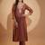 Women Ethnic Motifs Embroidered Regular Sequinned Kurta with Trousers